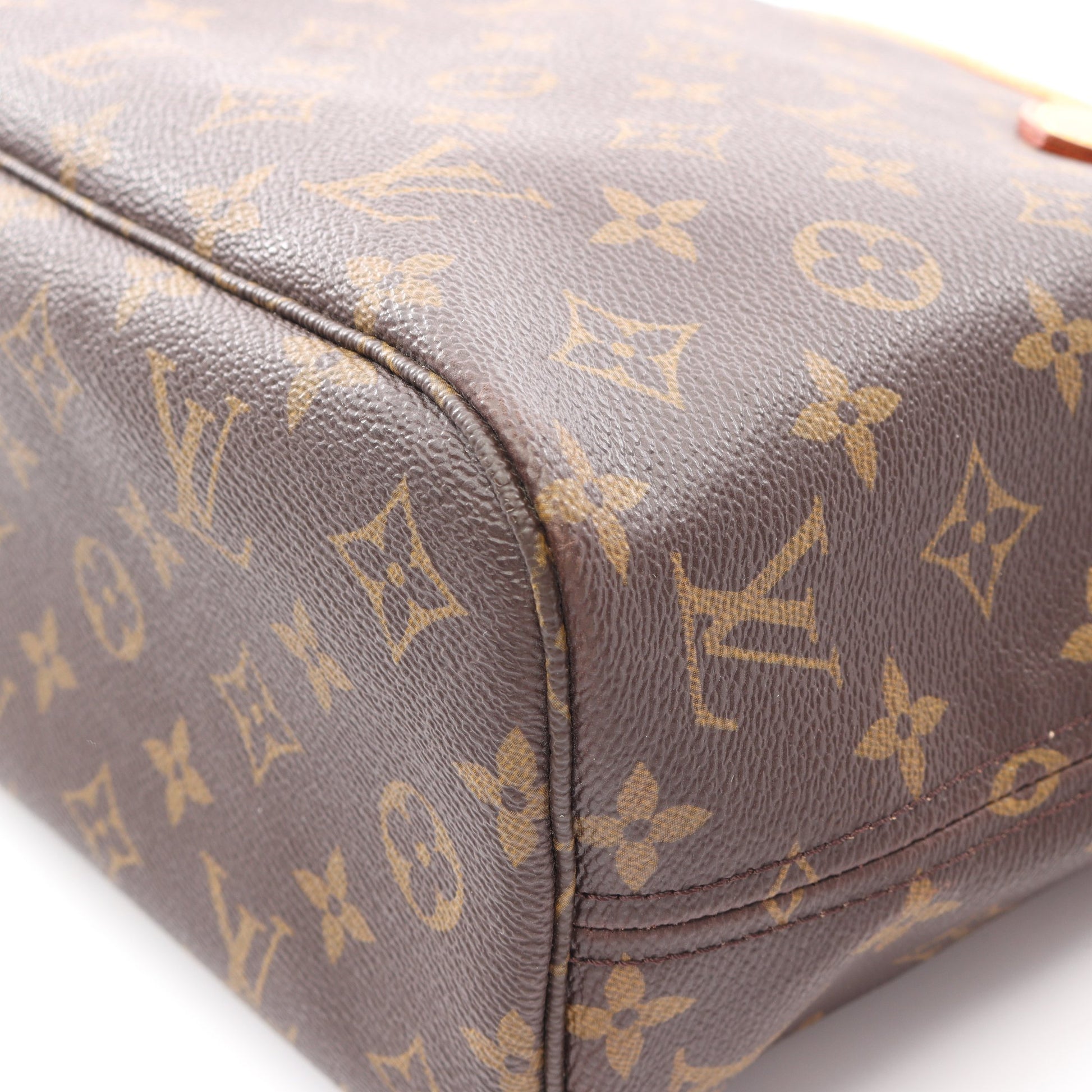 ネヴァーフルPM モノグラム ハンドバッグ トートバッグ PVC レザー ブラウン ルイヴィトン バッグ LOUIS VUITTON