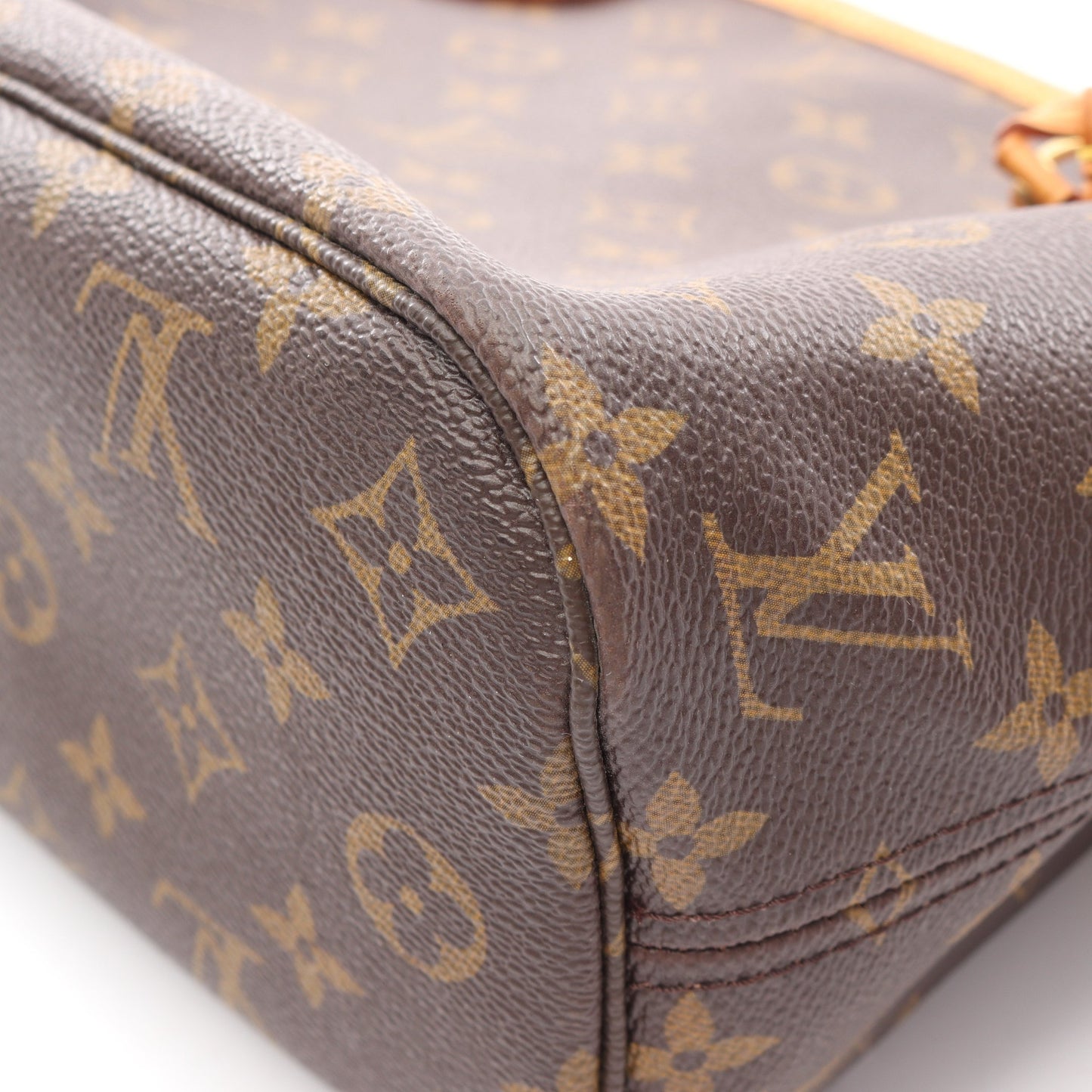 ネヴァーフルPM モノグラム ハンドバッグ トートバッグ PVC レザー ブラウン ルイヴィトン バッグ LOUIS VUITTON