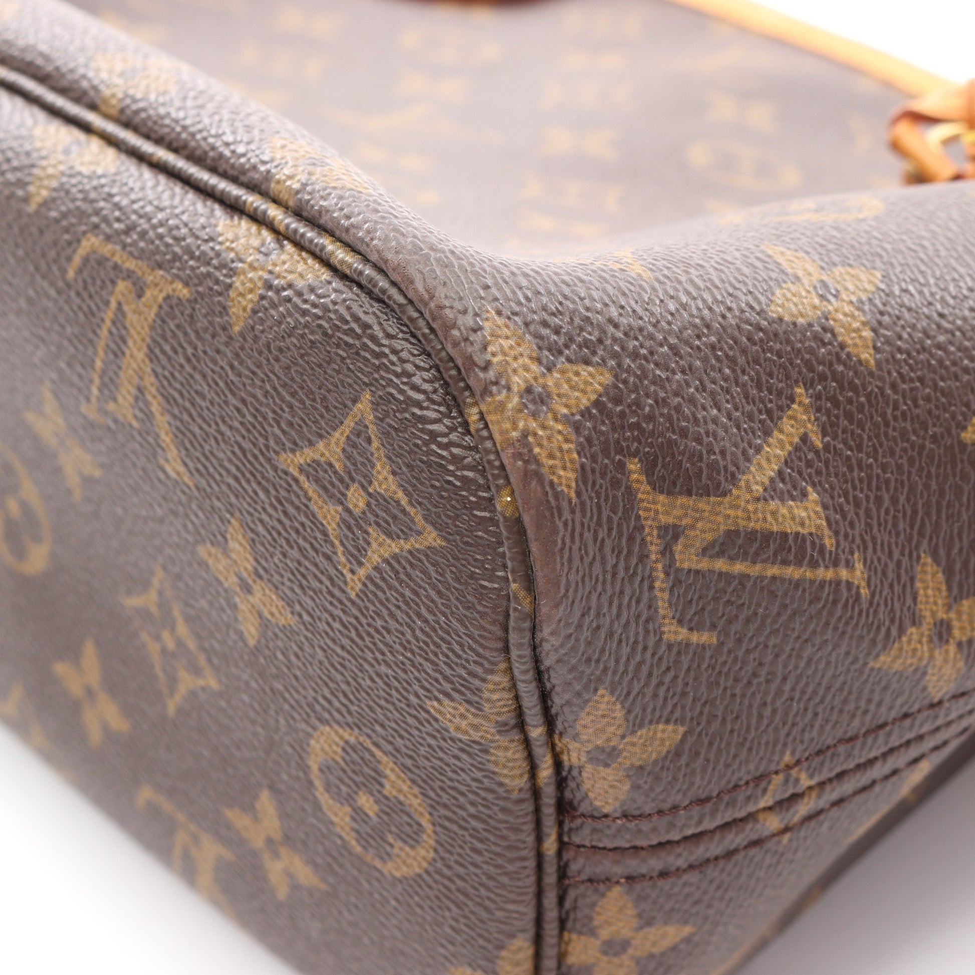 ネヴァーフルPM モノグラム ハンドバッグ トートバッグ PVC レザー ブラウン ルイヴィトン バッグ LOUIS VUITTON
