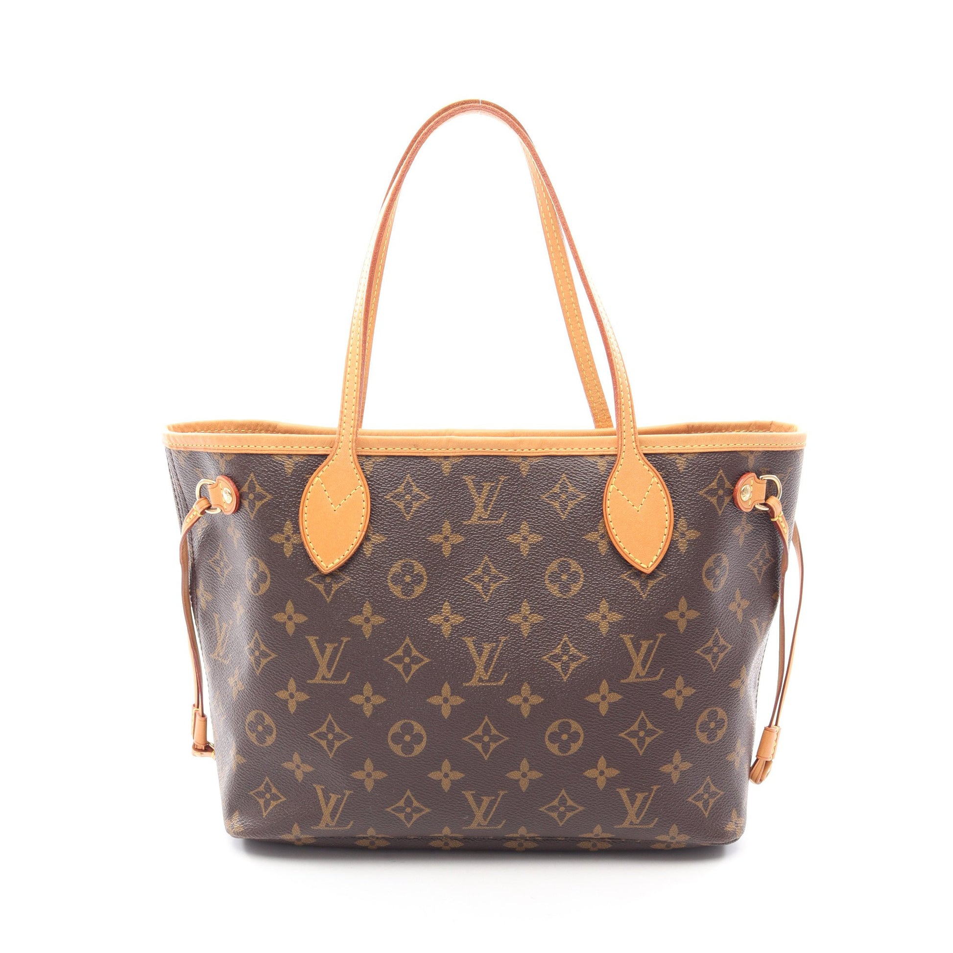 ネヴァーフルPM モノグラム ハンドバッグ トートバッグ PVC レザー ブラウン ルイヴィトン バッグ LOUIS VUITTON