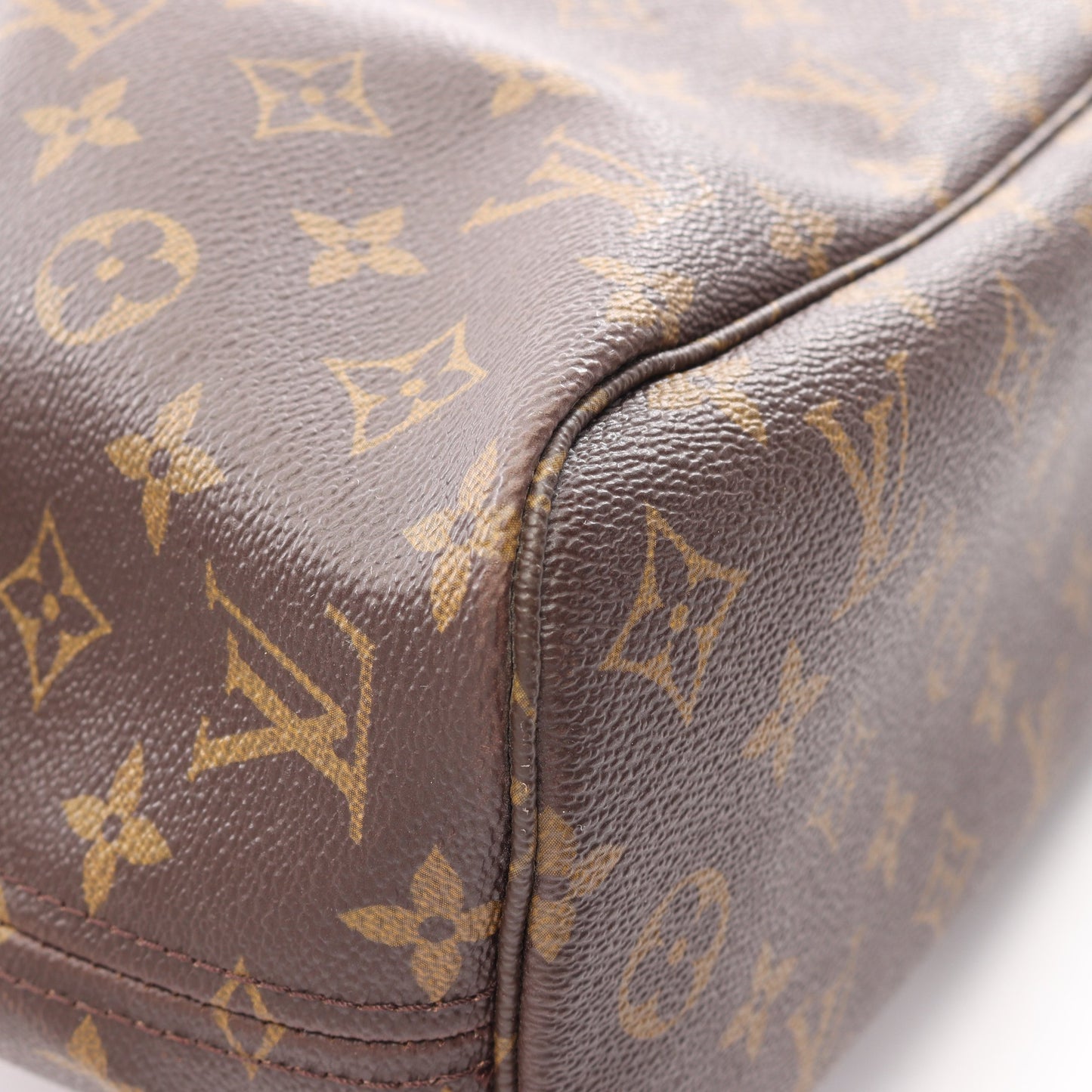 ネヴァーフルPM モノグラム ハンドバッグ トートバッグ PVC レザー ブラウン ルイヴィトン バッグ LOUIS VUITTON