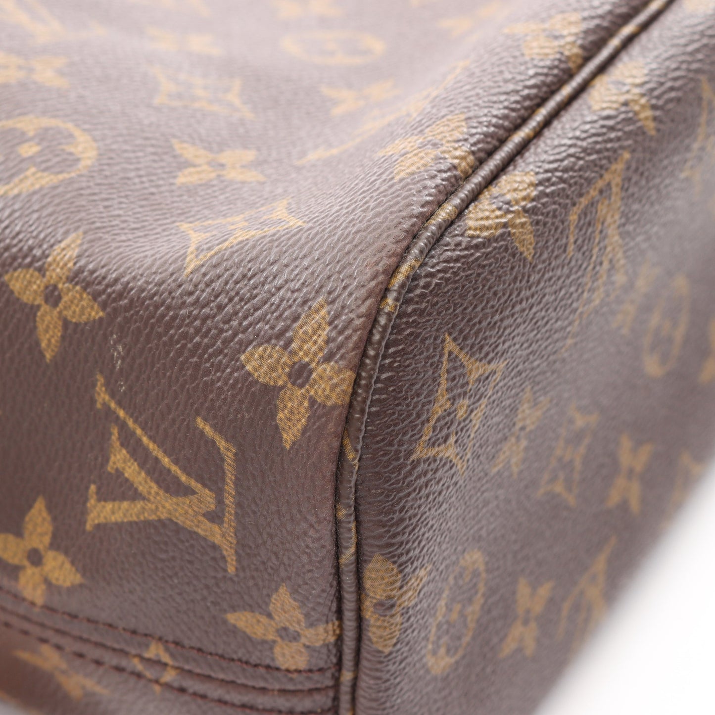 ネヴァーフルPM モノグラム ハンドバッグ トートバッグ PVC レザー ブラウン ルイヴィトン バッグ LOUIS VUITTON