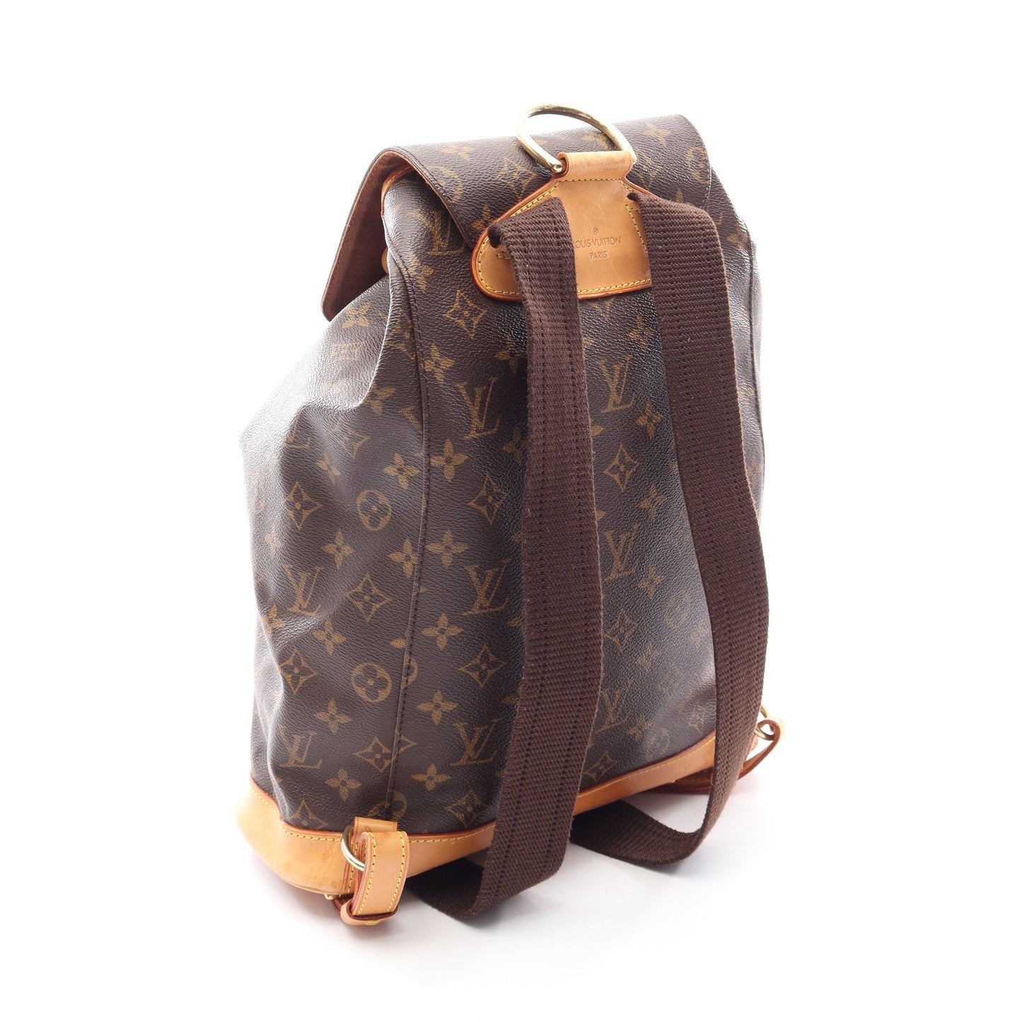 モンスリGM モノグラム バックパック リュックサック PVC レザー ブラウン ルイヴィトン バッグ LOUIS VUITTON