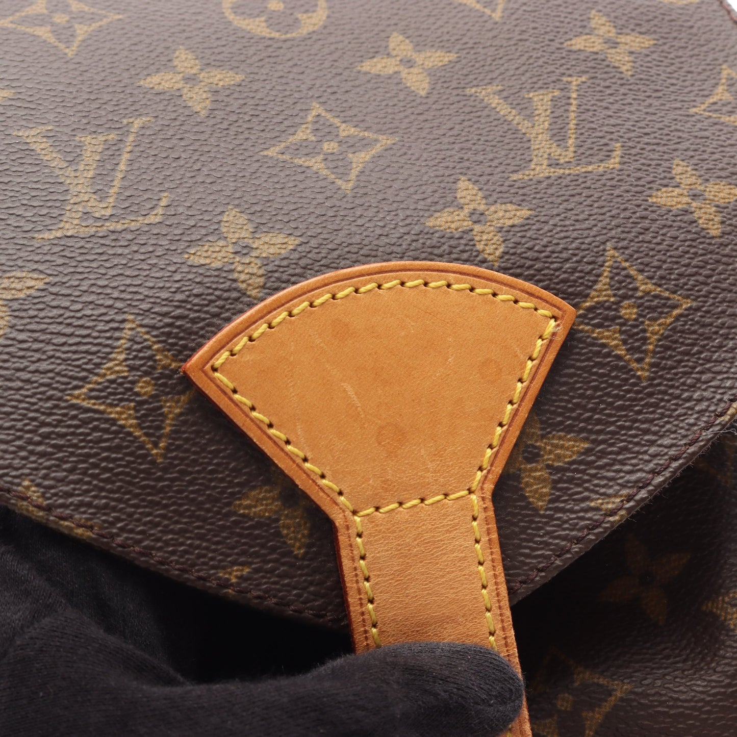 モンスリGM モノグラム バックパック リュックサック PVC レザー ブラウン ルイヴィトン バッグ LOUIS VUITTON