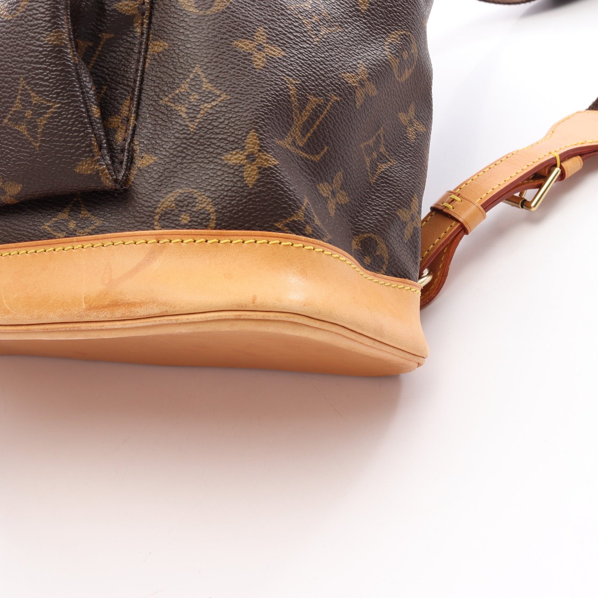モンスリGM モノグラム バックパック リュックサック PVC レザー ブラウン ルイヴィトン バッグ LOUIS VUITTON