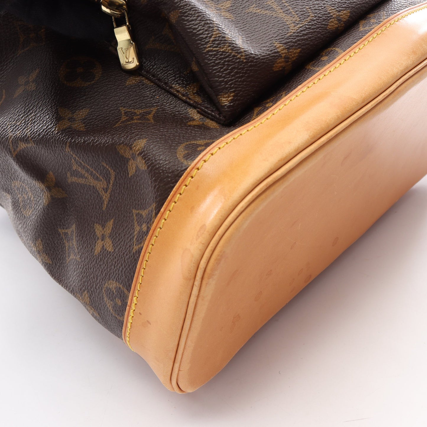 モンスリGM モノグラム バックパック リュックサック PVC レザー ブラウン ルイヴィトン バッグ LOUIS VUITTON