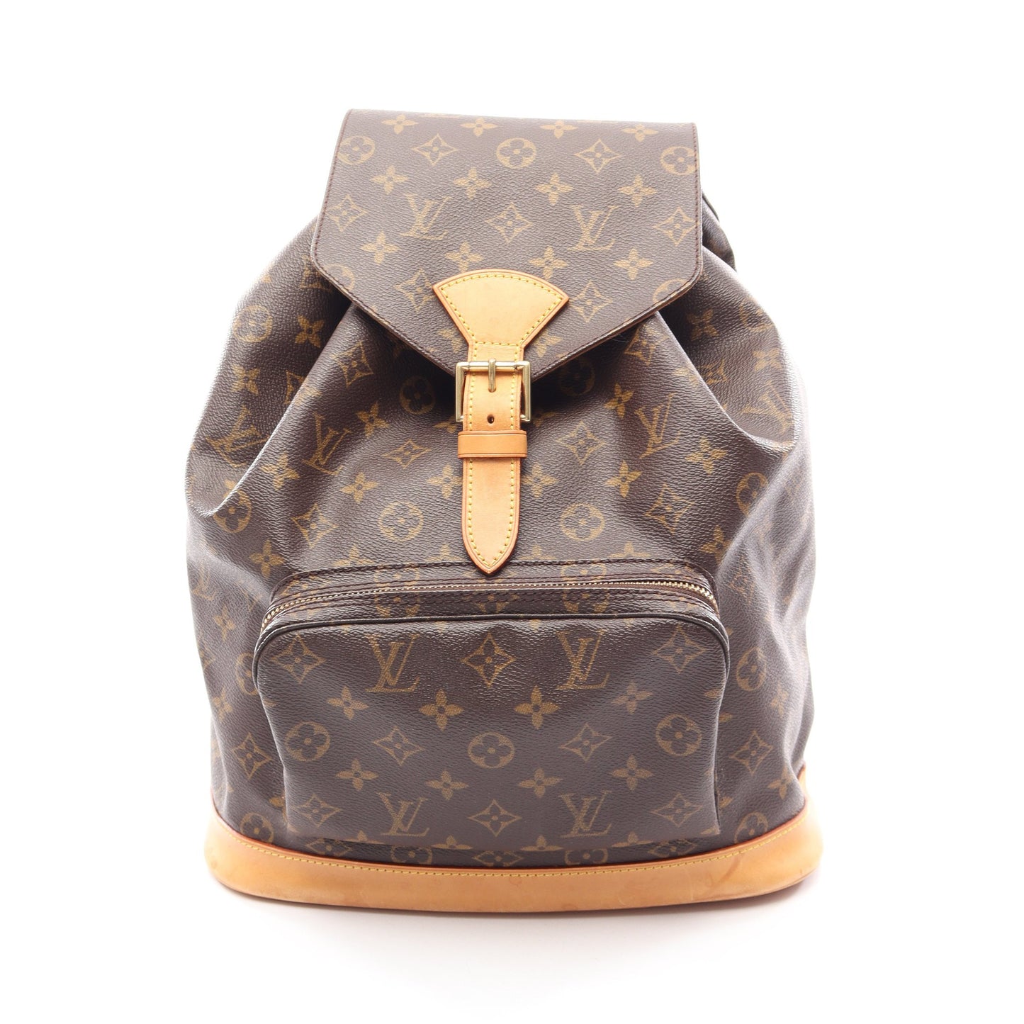 モンスリGM モノグラム バックパック リュックサック PVC レザー ブラウン ルイヴィトン バッグ LOUIS VUITTON