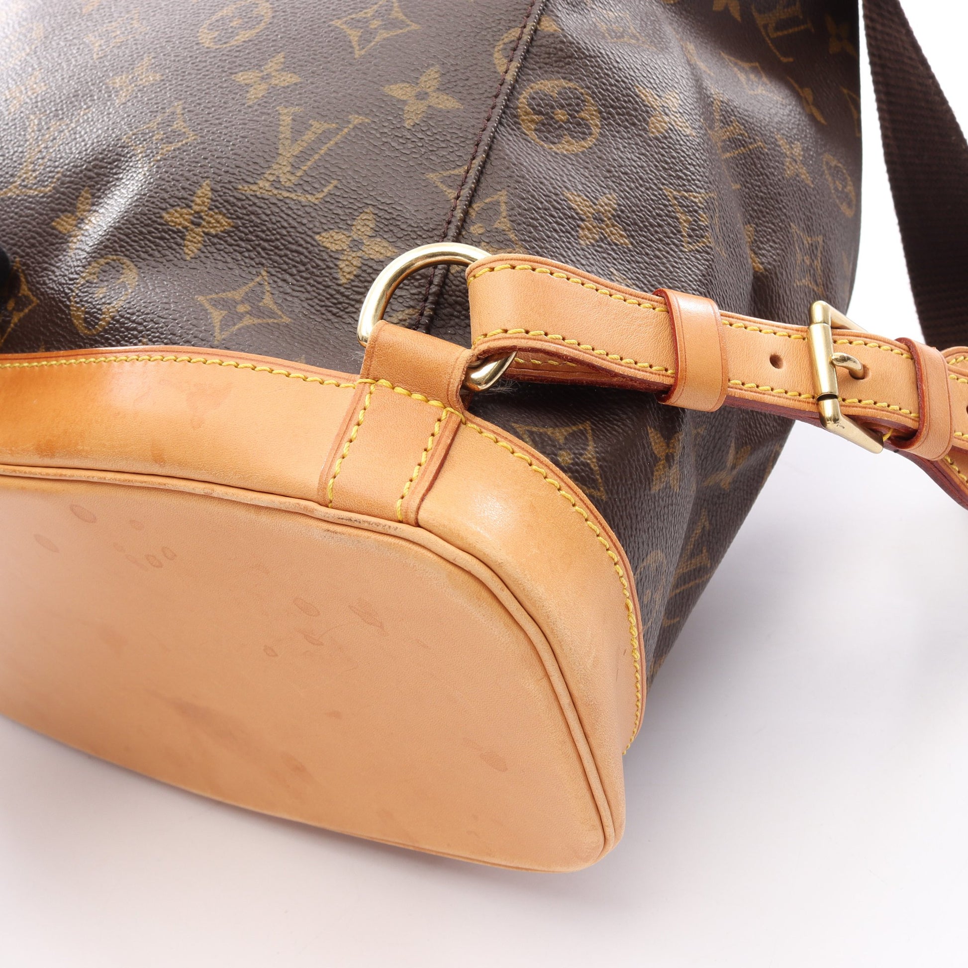モンスリGM モノグラム バックパック リュックサック PVC レザー ブラウン ルイヴィトン バッグ LOUIS VUITTON