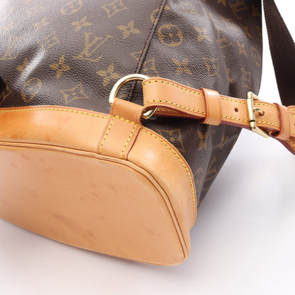 モンスリGM モノグラム バックパック リュックサック PVC レザー ブラウン ルイヴィトン バッグ LOUIS VUITTON