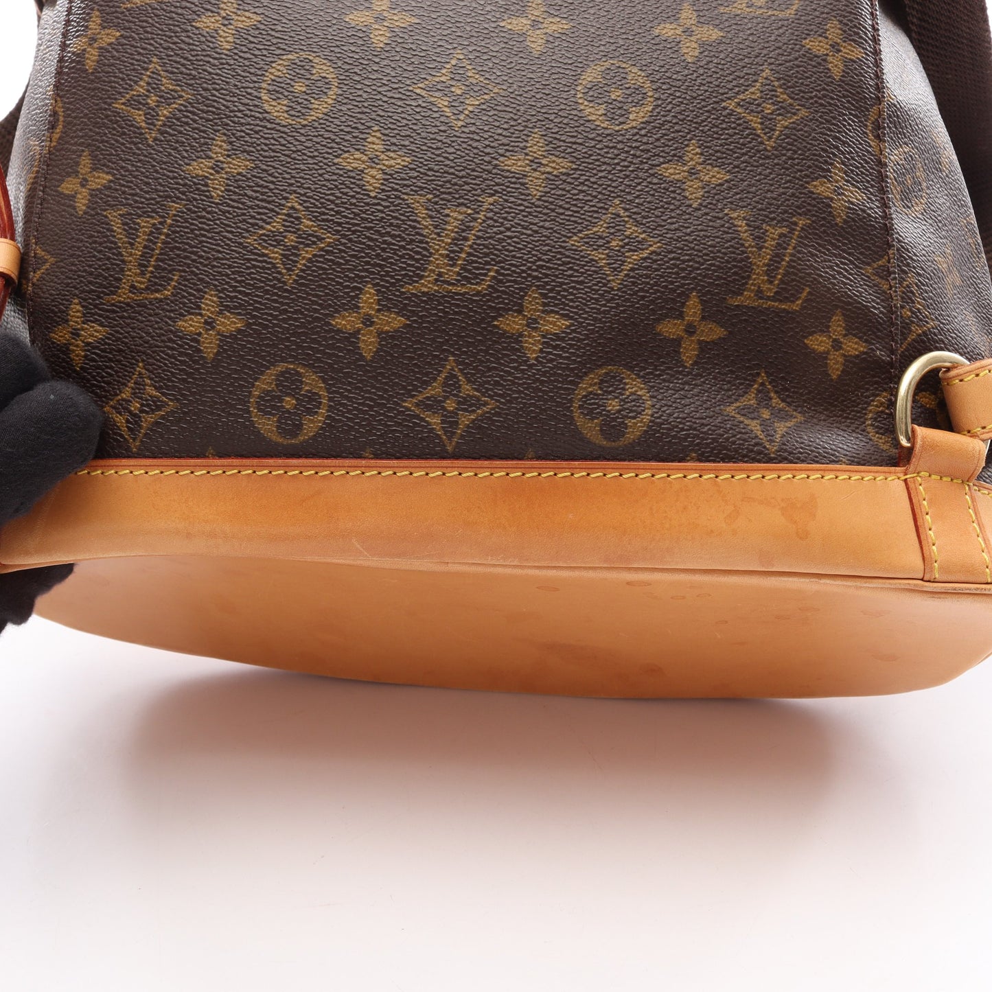 モンスリGM モノグラム バックパック リュックサック PVC レザー ブラウン ルイヴィトン バッグ LOUIS VUITTON