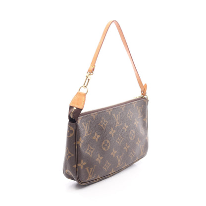 ポシェットアクセソワール モノグラム ハンドバッグ PVC レザー ブラウン ルイヴィトン バッグ LOUIS VUITTON