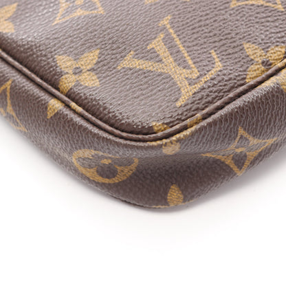 ポシェットアクセソワール モノグラム ハンドバッグ PVC レザー ブラウン ルイヴィトン バッグ LOUIS VUITTON