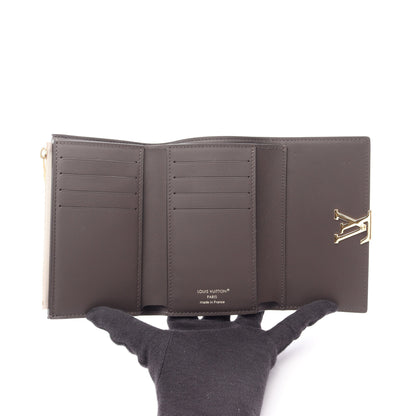 ポルトフォイユ カプシーヌ コンパクト ガレ 三つ折り財布 レザー グレーベージュ ルイヴィトン 財布・小物 LOUIS VUITTON