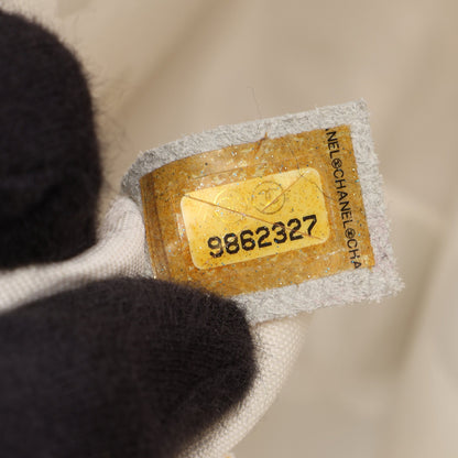 ワイルドステッチ トップハンドル ハンドバッグ レザー ホワイト ゴールド金具 シャネル バッグ CHANEL