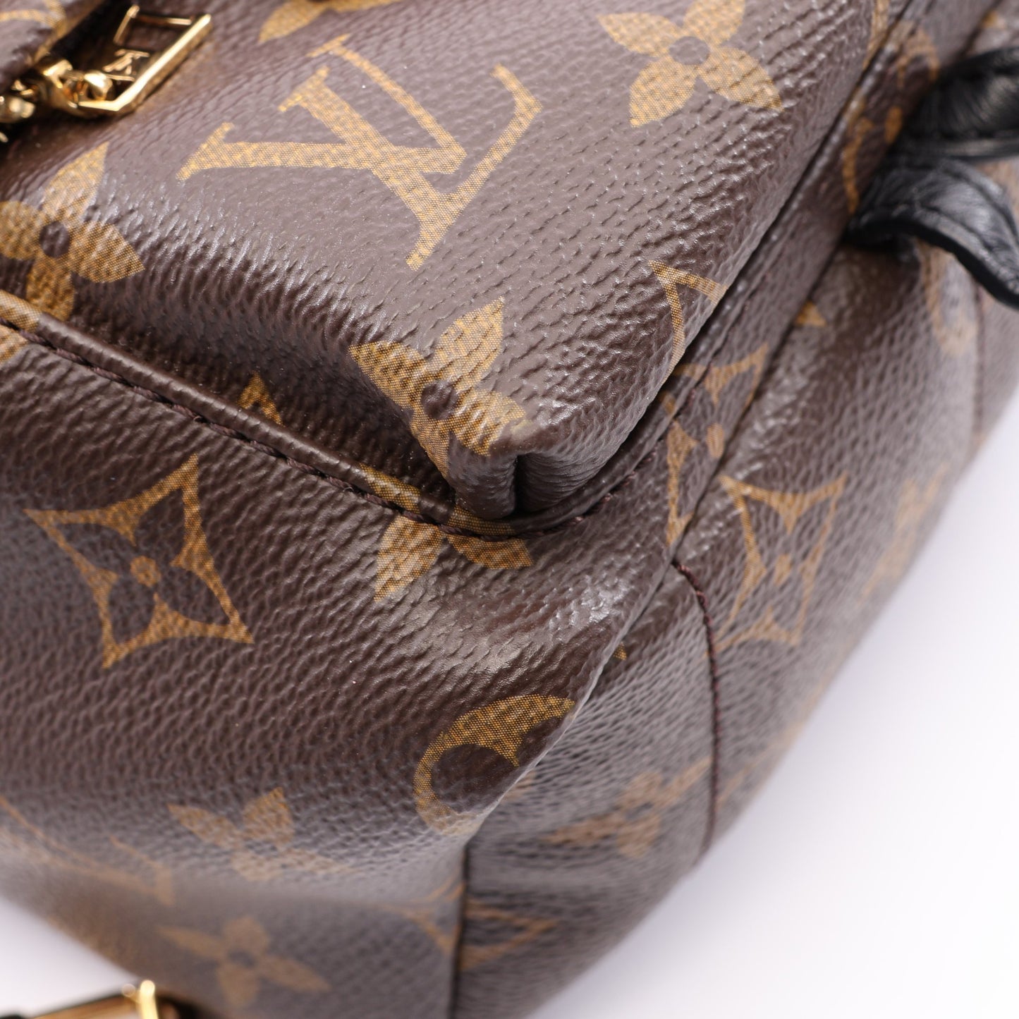 パームスプリングス ミニ モノグラム バックパック リュックサック PVC レザー ブラウン ブラック ルイヴィトン バッグ LOUIS VUITTON