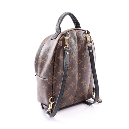 パームスプリングス ミニ モノグラム バックパック リュックサック PVC レザー ブラウン ブラック ルイヴィトン バッグ LOUIS VUITTON