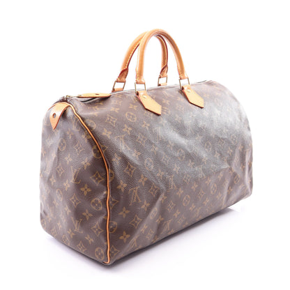 スピーディ40 モノグラム ハンドバッグ PVC レザー ブラウン ルイヴィトン バッグ LOUIS VUITTON