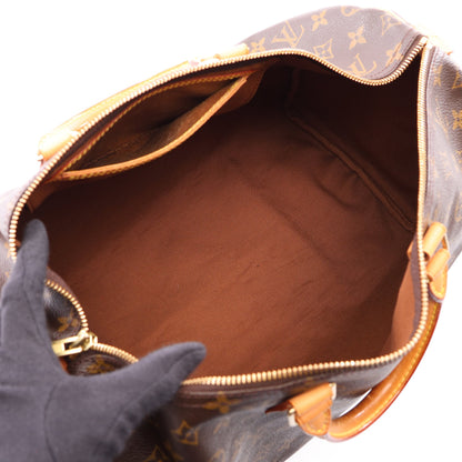 スピーディ40 モノグラム ハンドバッグ PVC レザー ブラウン ルイヴィトン バッグ LOUIS VUITTON