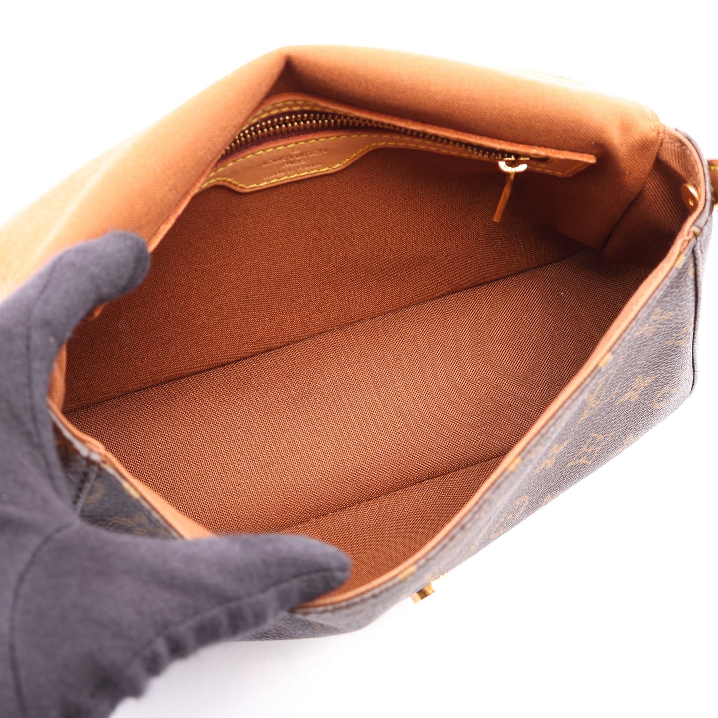 ミニルーピング モノグラム ハンドバッグ PVC レザー ブラウン ルイヴィトン バッグ LOUIS VUITTON