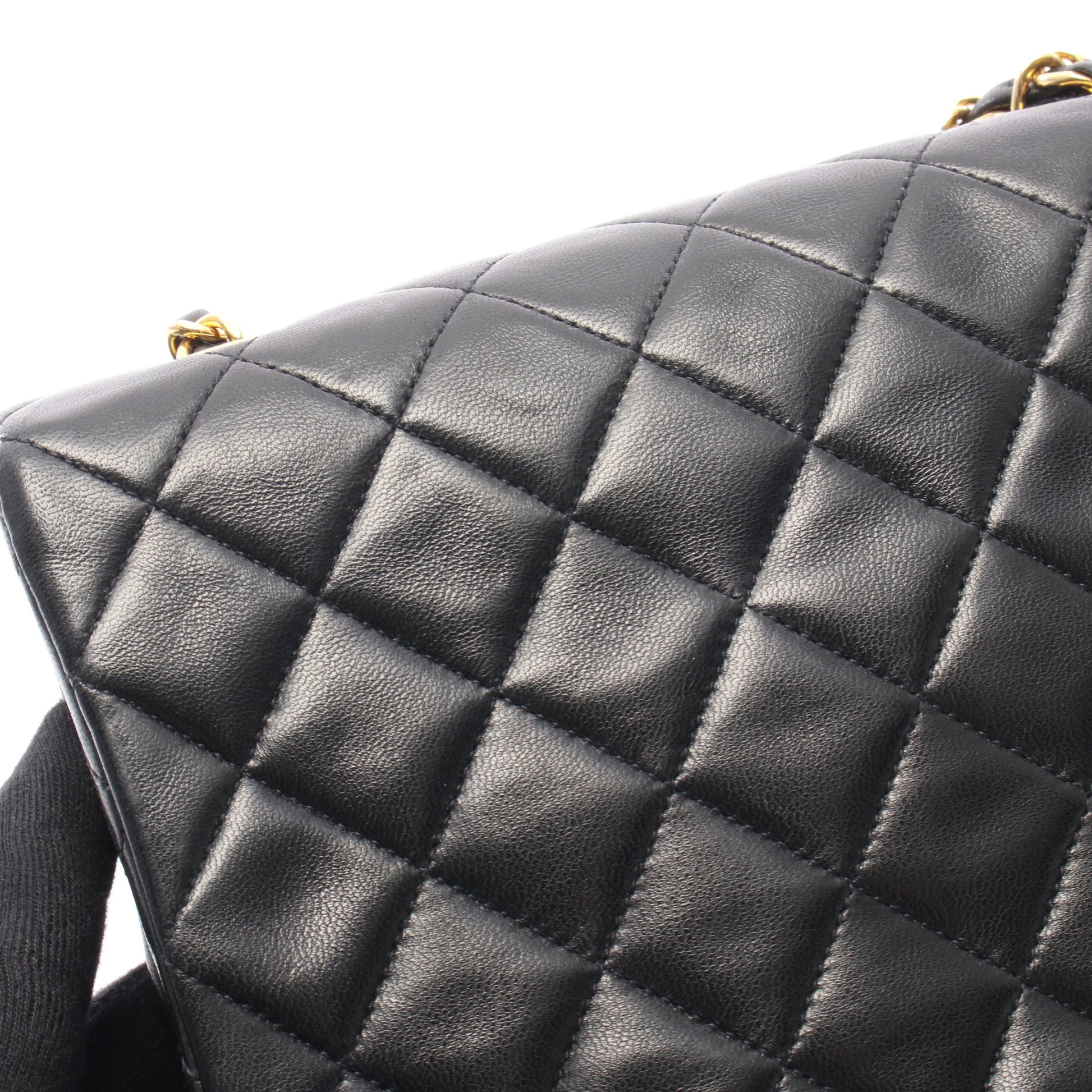 ミニマトラッセ20 チェーンショルダーバッグ ラムスキン ブラック ゴールド金具 ヴィンテージ シャネル バッグ CHANEL