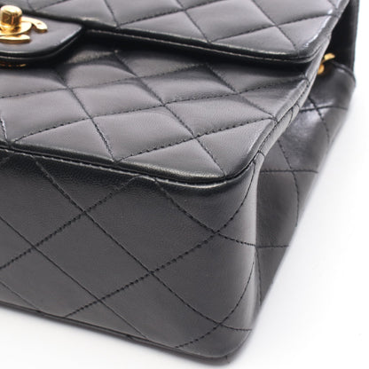 ミニマトラッセ20 チェーンショルダーバッグ ラムスキン ブラック ゴールド金具 ヴィンテージ シャネル バッグ CHANEL