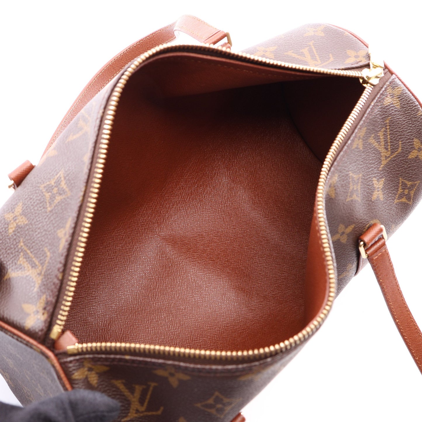パピヨン30 モノグラム 旧型 ハンドバッグ PVC レザー ブラウン ルイヴィトン バッグ LOUIS VUITTON