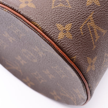 パピヨン30 モノグラム 旧型 ハンドバッグ PVC レザー ブラウン ルイヴィトン バッグ LOUIS VUITTON
