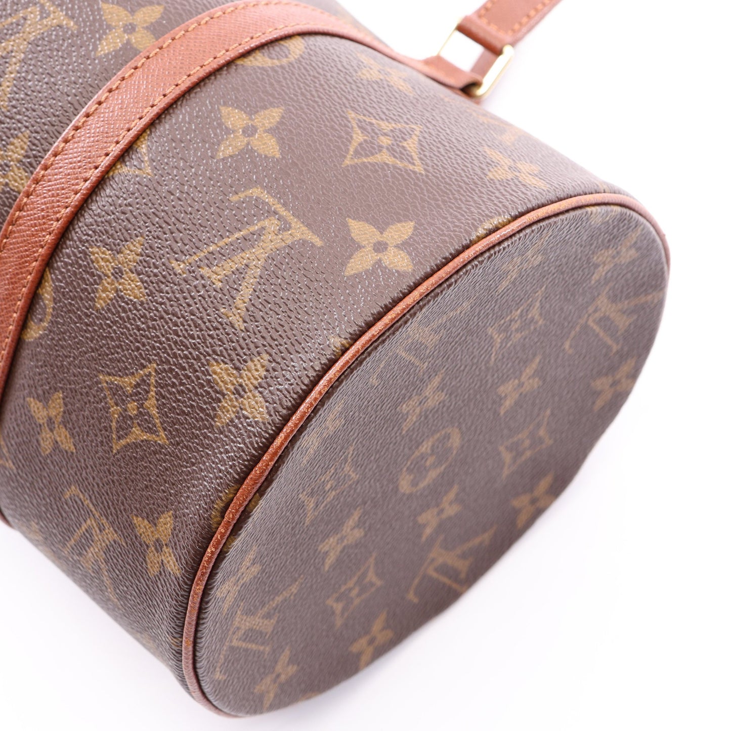 パピヨン30 モノグラム 旧型 ハンドバッグ PVC レザー ブラウン ルイヴィトン バッグ LOUIS VUITTON
