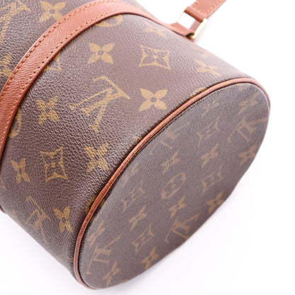 パピヨン30 モノグラム 旧型 ハンドバッグ PVC レザー ブラウン ルイヴィトン バッグ LOUIS VUITTON