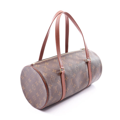 パピヨン30 モノグラム 旧型 ハンドバッグ PVC レザー ブラウン ルイヴィトン バッグ LOUIS VUITTON