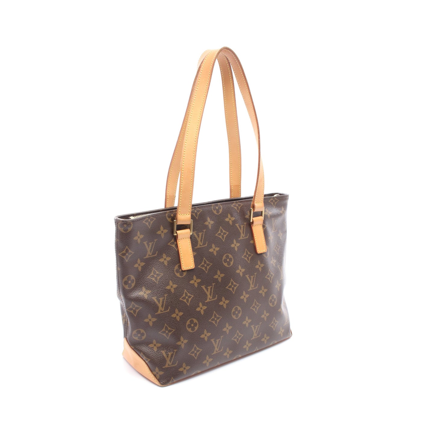 カバピアノ モノグラム ショルダーバッグ PVC レザー ブラウン ルイヴィトン バッグ LOUIS VUITTON