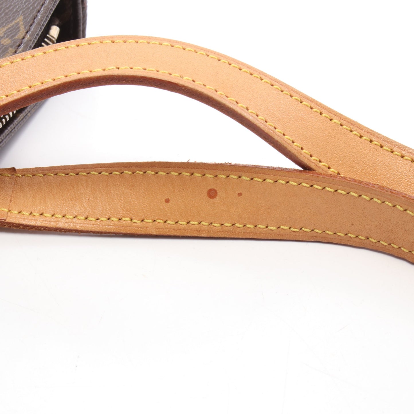 カバピアノ モノグラム ショルダーバッグ PVC レザー ブラウン ルイヴィトン バッグ LOUIS VUITTON