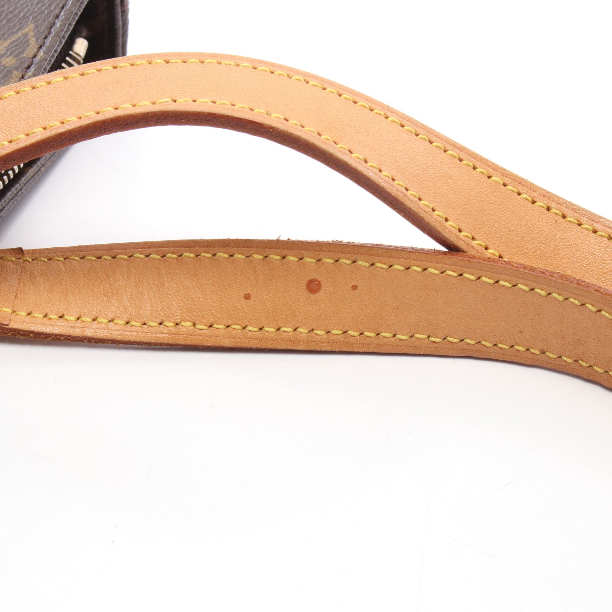 カバピアノ モノグラム ショルダーバッグ PVC レザー ブラウン ルイヴィトン バッグ LOUIS VUITTON