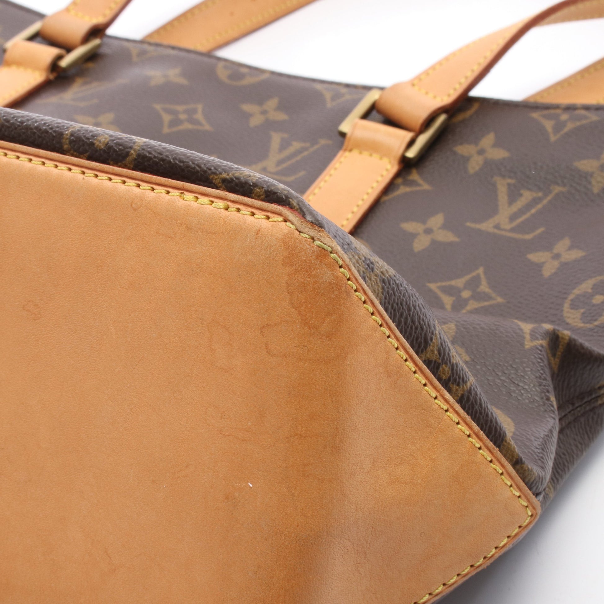 カバピアノ モノグラム ショルダーバッグ PVC レザー ブラウン ルイヴィトン バッグ LOUIS VUITTON