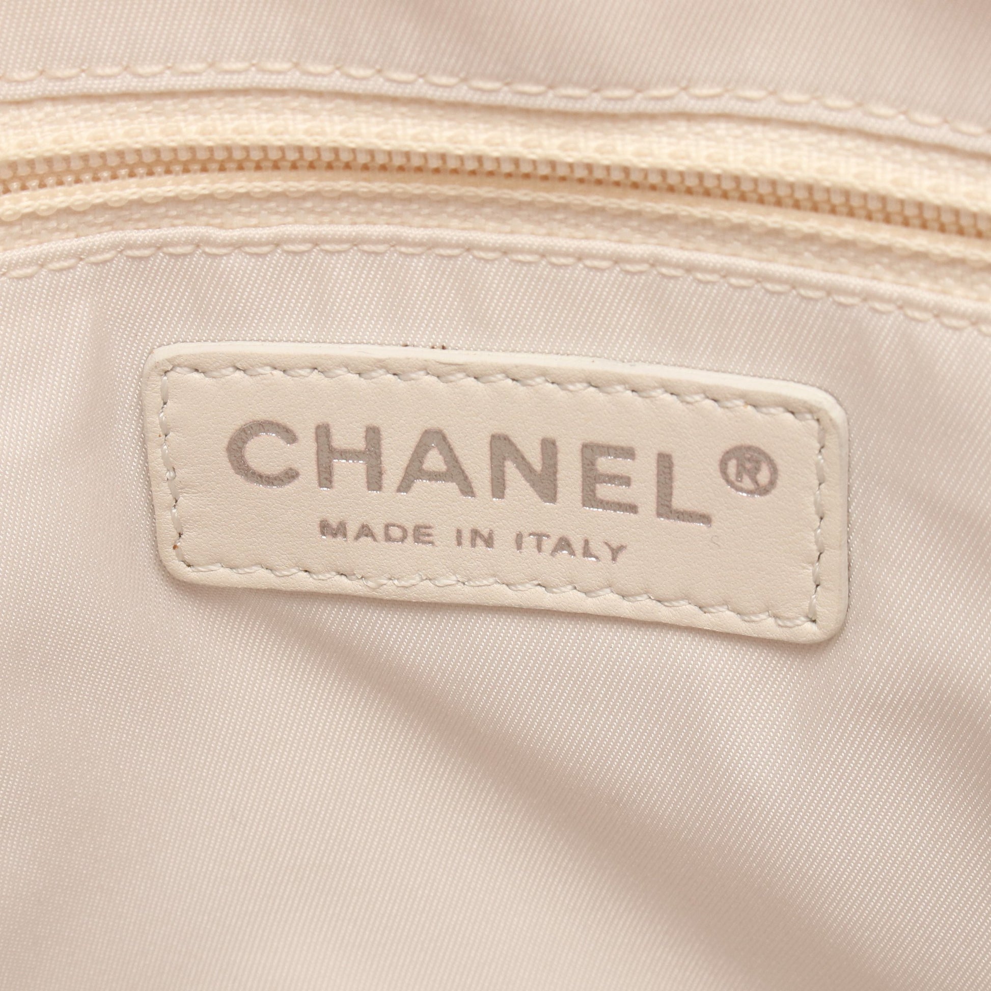 パリビアリッツPM ハンドバッグ トートバッグ キャンバス レザー ピンク シルバー金具 シャネル バッグ CHANEL