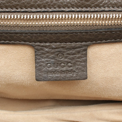 ニューバンブー 2WAY ハンドバッグ レザー カーキブラウン グッチ バッグ GUCCI