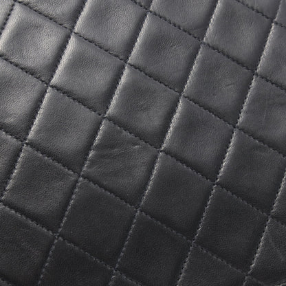 マトラッセ シングルフラップ プッシュロック チェーンショルダーバッグ ラムスキン ブラック ゴールド金具 シャネル バッグ CHANEL