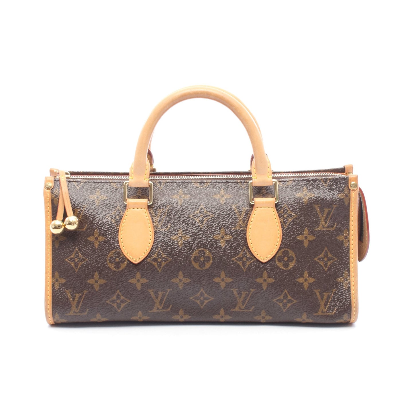 ポパンクール モノグラム ハンドバッグ PVC レザー ブラウン ルイヴィトン バッグ LOUIS VUITTON