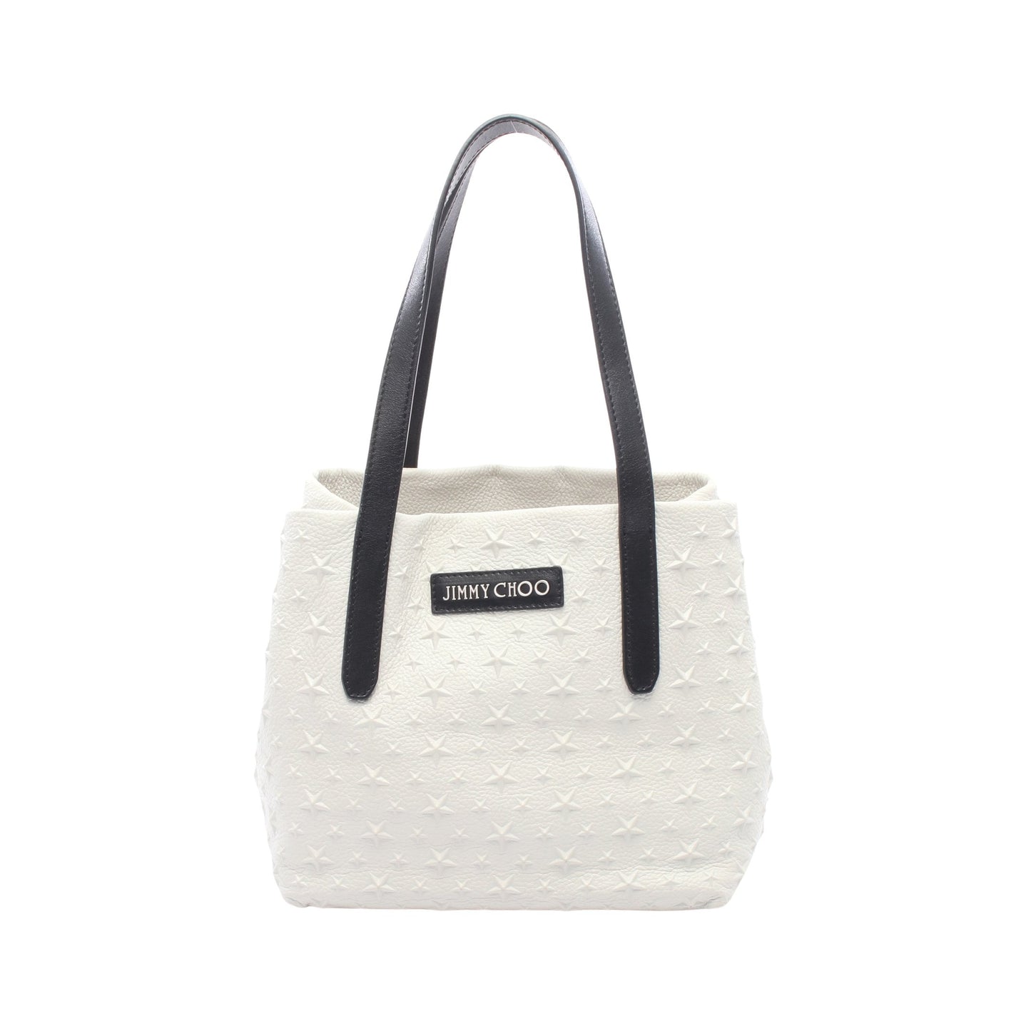 SOFIA S ソフィア スターエンボス ハンドバッグ トートバッグ レザー オフホワイト ブラック ジミーチュウ バッグ JIMMY CHOO