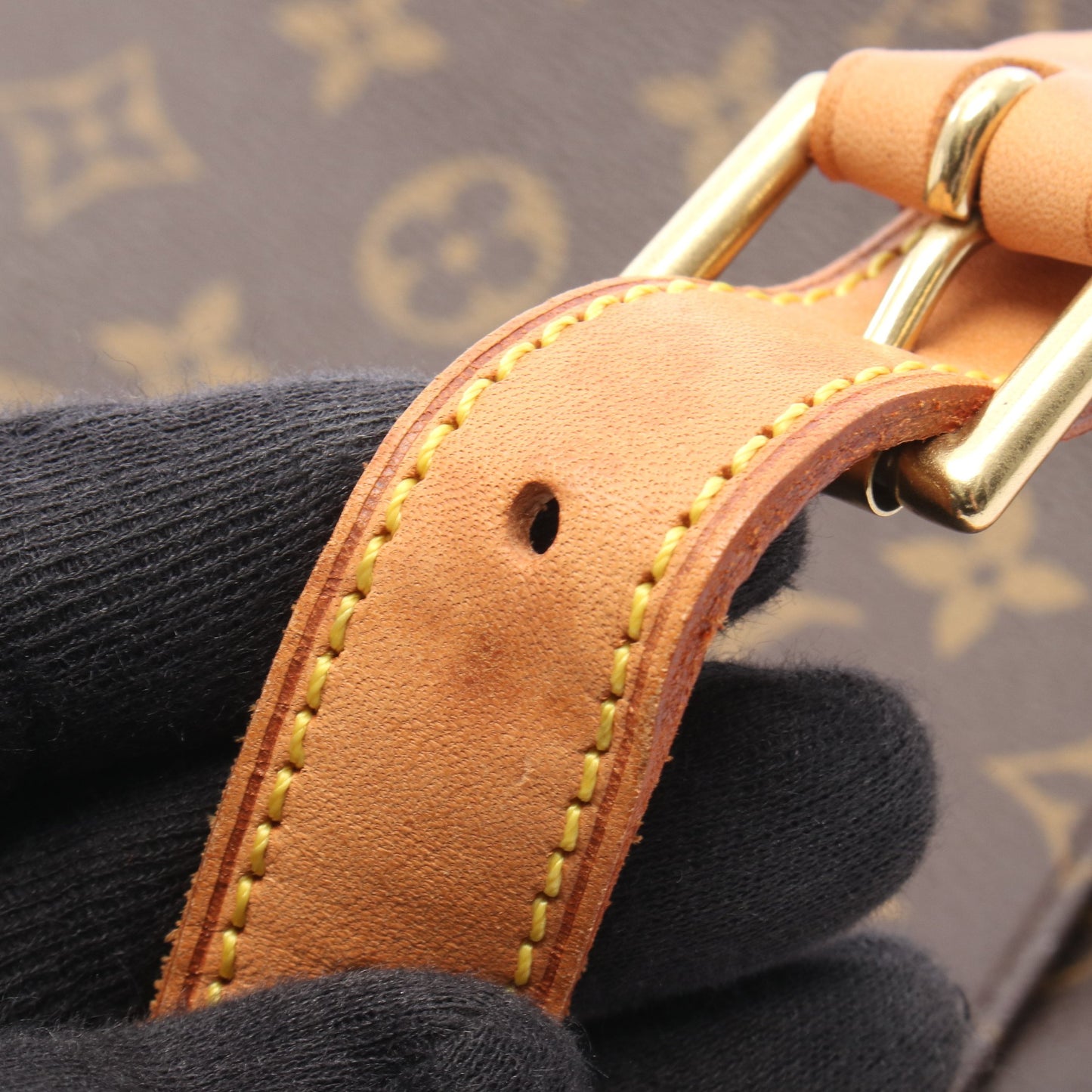 ミュゼット モノグラム ショルダーバッグ PVC レザー ブラウン ルイヴィトン バッグ LOUIS VUITTON