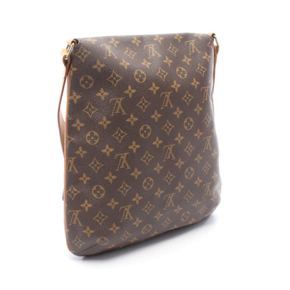 ミュゼット モノグラム ショルダーバッグ PVC レザー ブラウン ルイヴィトン バッグ LOUIS VUITTON