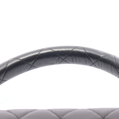 マトラッセ 親子バッグ ハンドバッグ ラムスキン ブラック ゴールド金具 ヴィンテージ シャネル バッグ CHANEL
