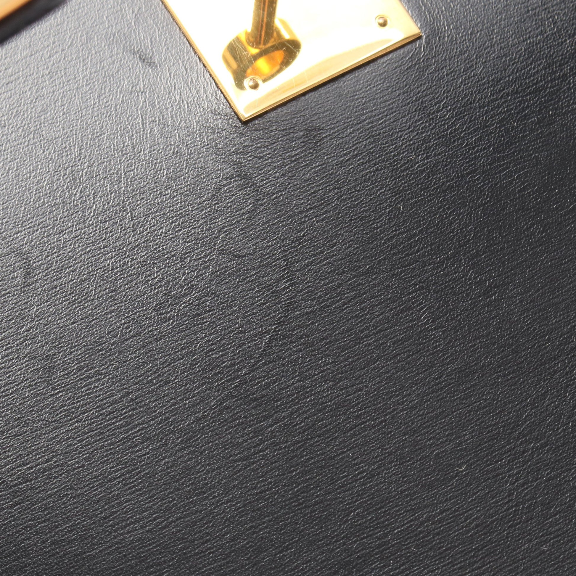 ケリー32 外縫い 2WAY ハンドバッグ ボックスカーフ ブラック ゴールド金具 ○W刻印 エルメス バッグ HERMES