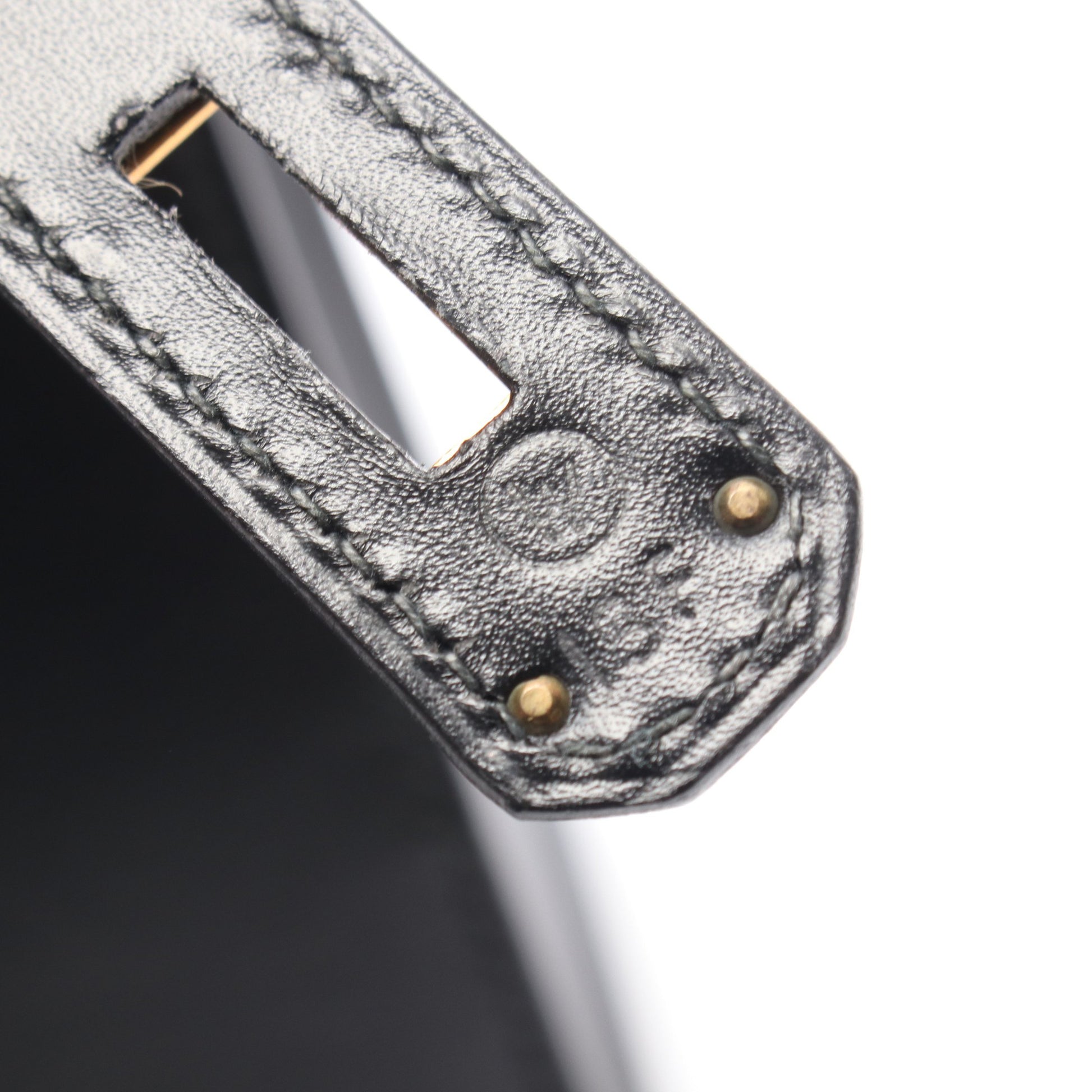 ケリー32 外縫い 2WAY ハンドバッグ ボックスカーフ ブラック ゴールド金具 ○W刻印 エルメス バッグ HERMES