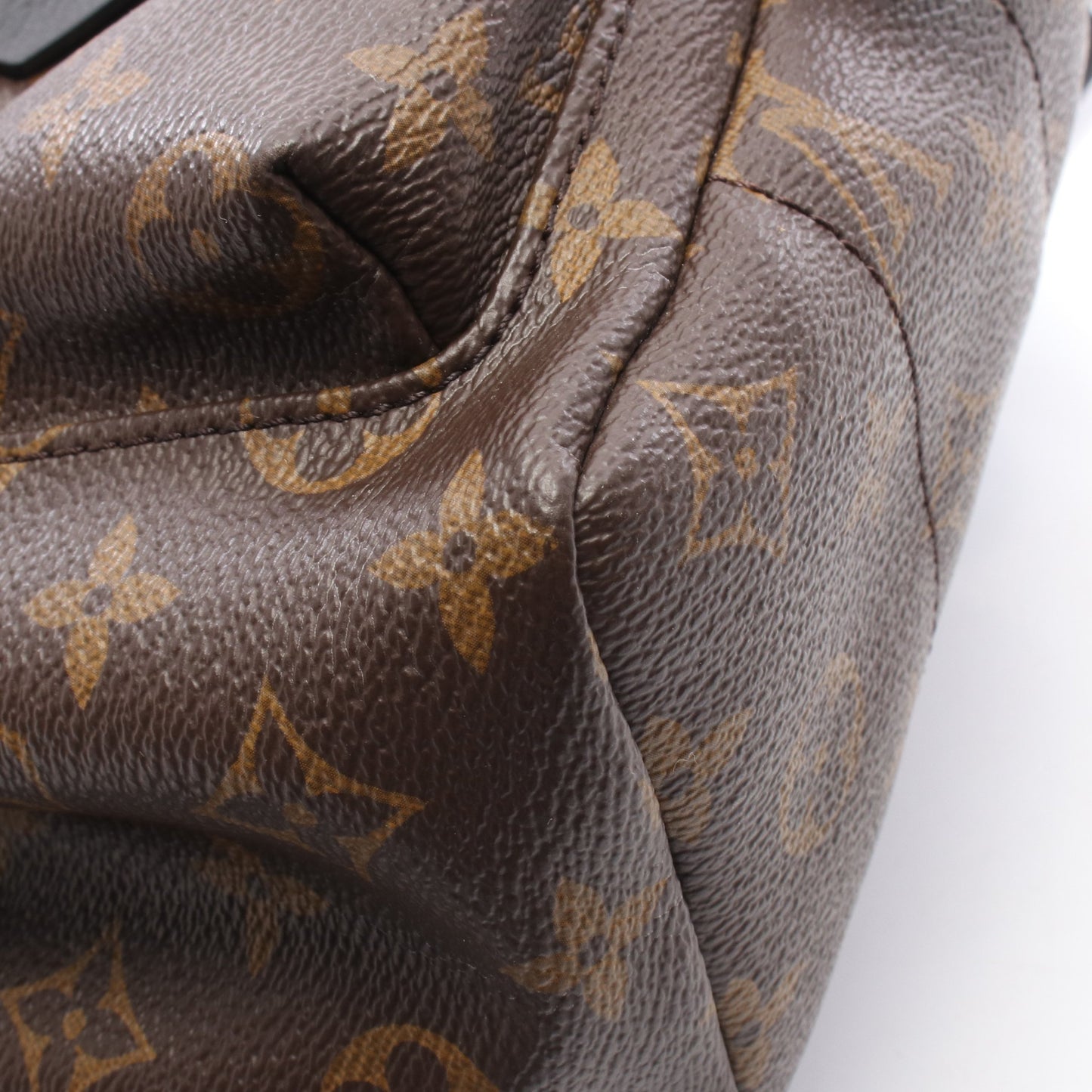 パームスプリングス バックパックPM モノグラム リュックサック PVC レザー ブラウン ブラック ルイヴィトン バッグ LOUIS VUITTON
