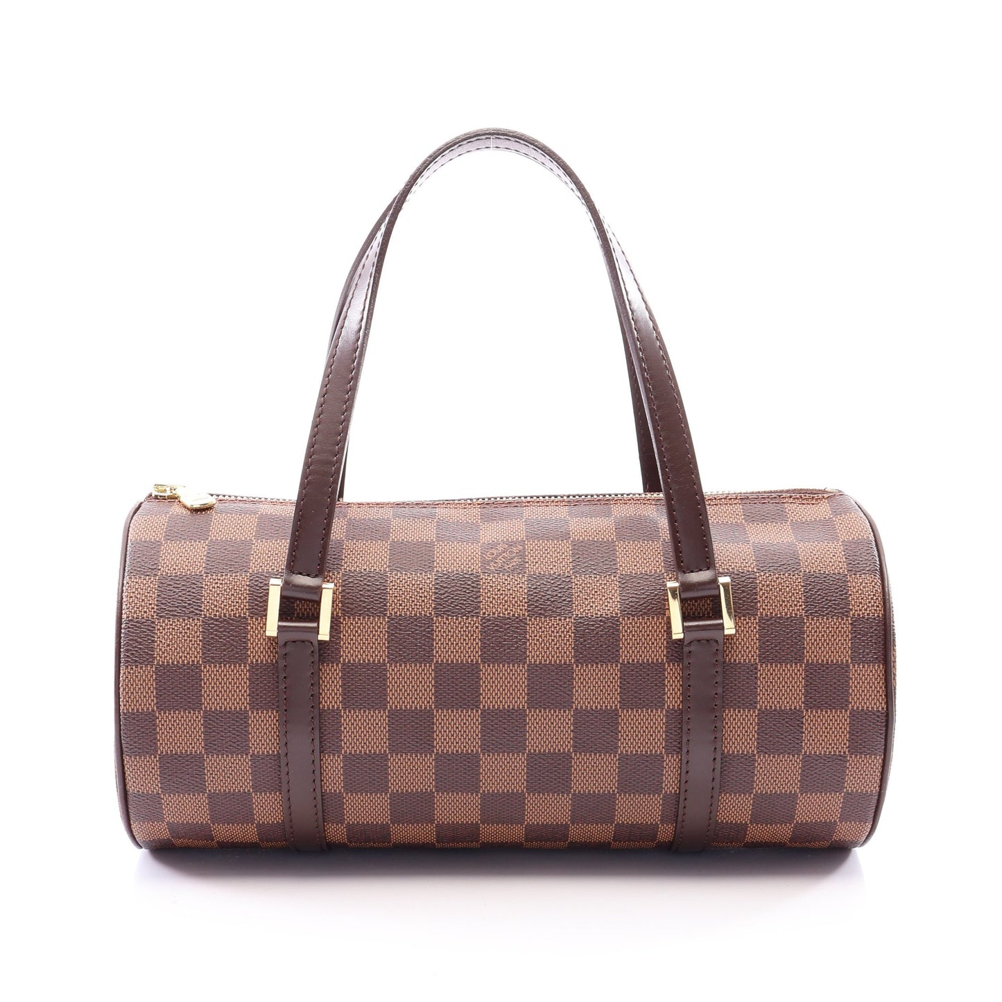 パピヨン26 ダミエエベヌ ハンドバッグ PVC レザー ブラウン ルイヴィトン バッグ LOUIS VUITTON