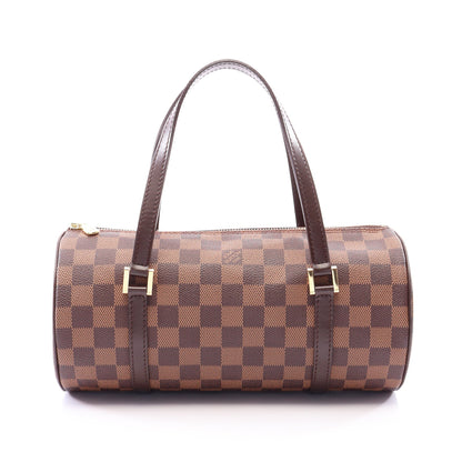 パピヨン26 ダミエエベヌ ハンドバッグ PVC レザー ブラウン ルイヴィトン バッグ LOUIS VUITTON