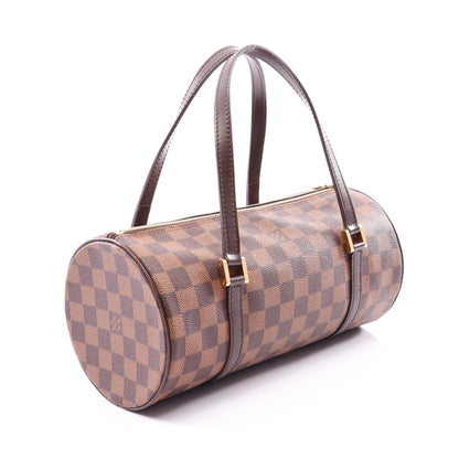 パピヨン26 ダミエエベヌ ハンドバッグ PVC レザー ブラウン ルイヴィトン バッグ LOUIS VUITTON