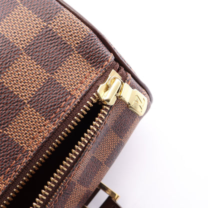 パピヨン26 ダミエエベヌ ハンドバッグ PVC レザー ブラウン ルイヴィトン バッグ LOUIS VUITTON