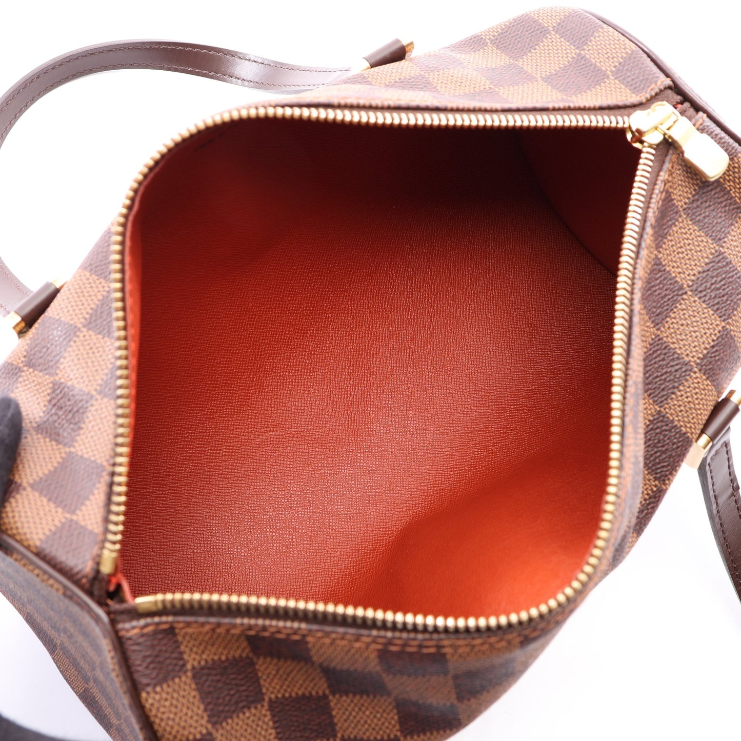 パピヨン26 ダミエエベヌ ハンドバッグ PVC レザー ブラウン ルイヴィトン バッグ LOUIS VUITTON